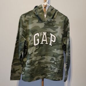 GAP Women's Camouflage Hoodie Sweater - Green